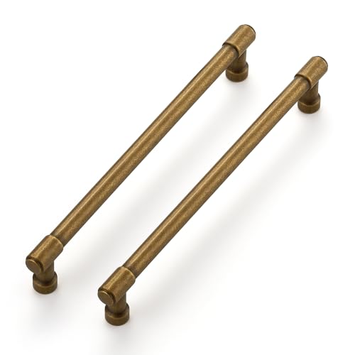 Image of Ravinte Antique Brass Kitchen Pulls Cabinet Handles 7-1 /2 Inch 10 Pack