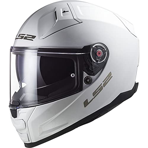 LS2 Helmets Full Face Citation II Helmet (Gloss White - Medium)