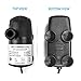 12V - 24V DC Brushless Submersible Water Pump, 410GPH, for Solar Fountain, Fish Pond, and Aquarium