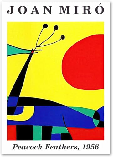 Peinture sur toile Joan Miro art mural moderne impression surréalisme 40x60