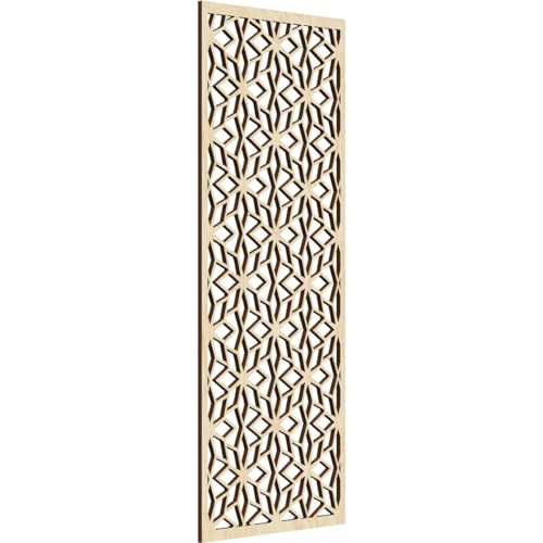 Image of Lake Decorative Pierced Fretwork Wood Wall Panels, 13 3 /8 inchW x 34 3 /8 inchH x 1 /4 inchT, Birch