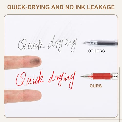 PATIKIL Bolígrafo Borrable Tinta Roja 0.5mm Pack 24 miniatura 4