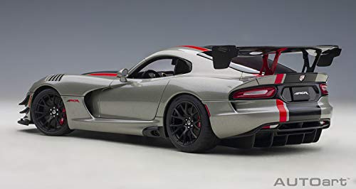 Modelo Autoart 2017 Viper ACR 1:18 Plata miniatura 2