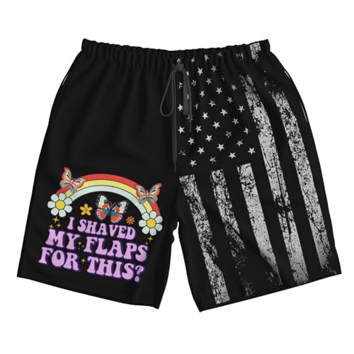 I Shaved My Flaps for This Fun Embarrassing Swim Trunks Hawaiian Beach Short Quick Dry Board Shorts Breathable Fit