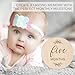 Baby Monthly Milestone Cards Sign - 7 Cute Double Sided Wooden Circles Discs Newborn Memento Milestone to Document Baby's Growth, Pregnancy Journey Sign Baby Boy and Girl Gifts Set