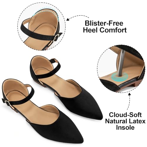 Image of Womens Flats Dressy: Comfortable Pointed Toe Ballet Flats