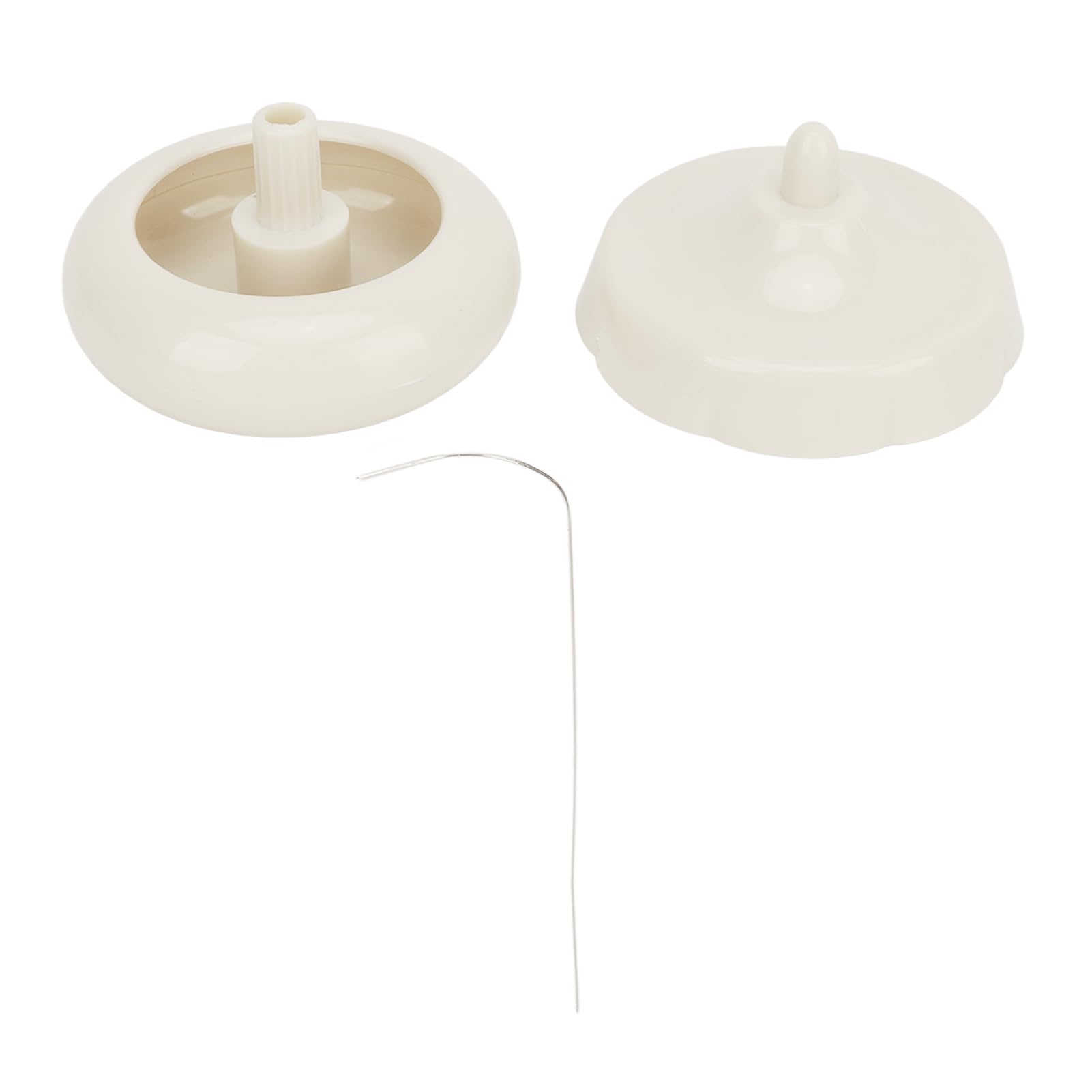 Bead Spinner Noiseless Stable Plastic Quick Beading Bowl with Needle for DIY Seed Bead Crafts