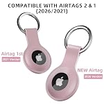 Silicone Case for Apple Air Tag/AirTag 2 Holder Keychain, Green - Image 2