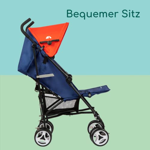 Bebeconfort Rainbow, Buggy mit mehreren Positionen, kompakt und leicht, von 6 Monaten bis 4 Jahren, bis 22 kg, Blue Lines