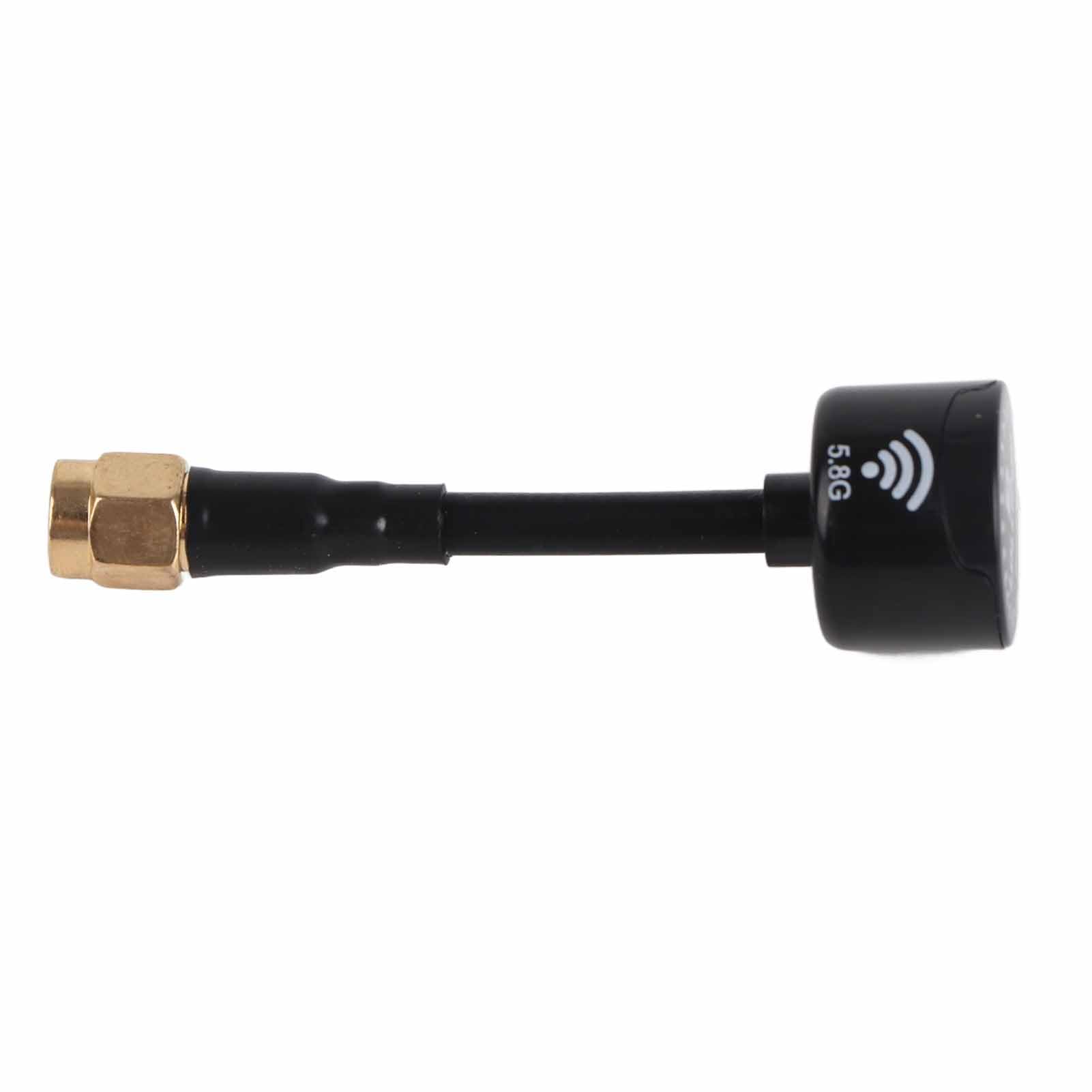 Antena, 5,8 GHz 3dBi RHCP antena o wysokim wzmocnieniu do wyścigowych dronów RC Części i akcesoria (czarny przewód wewnętrzny SMA)