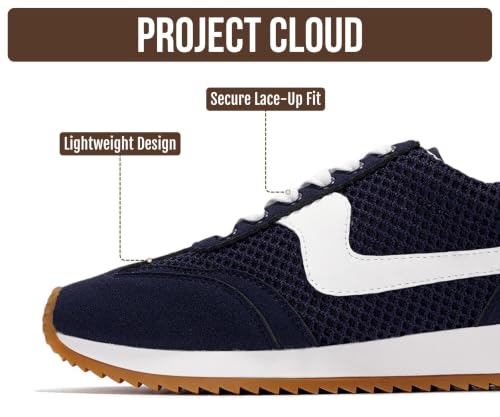 Image of Project Cloud Fashion Sneakers for Women 2026 - Lightweight Lace-Up Shoes for Women with Memory Foam Insoles - Trendy Womens Shoes - Non-Slip, Comfortable Womens Sneakers (Madison)