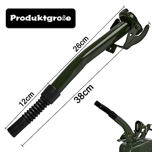 Beccuccio tanica per benzina, in metallo, per