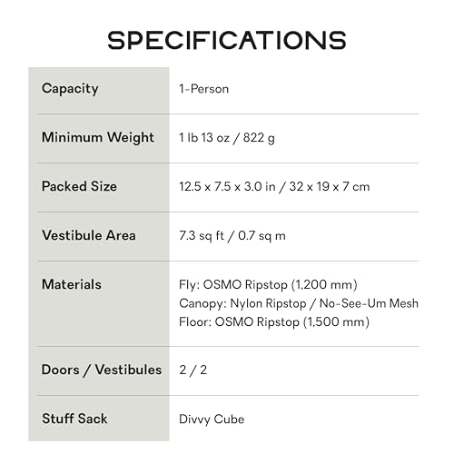 Carpa ultraligera NEMO Hornet OSMO para 1 persona miniatura 6