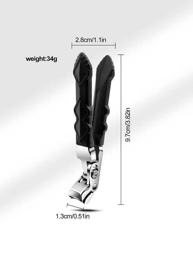 1Pcs Curved Toe Nail Clippers Large Opening Hard Thick Nails Cutter Stainless Steel Fingernail Clipper Nail Trimmer Tool