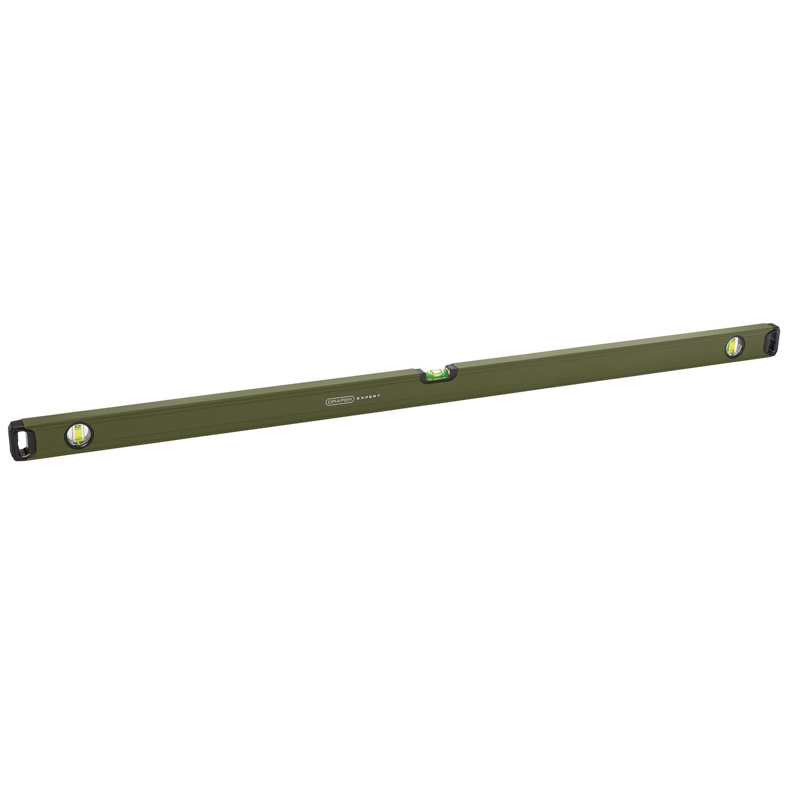 Draper Box Spirit Level 1200mm | 1 x 180° Domed/Arc Central Vial & 2 x 90° Vials | High Precision Torpedo Bubble Levelling Tools | Heavy Duty Aluminium for Heavy Duty Use