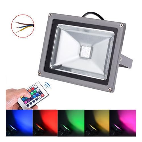 Projecteur LED étanche avec télécommande pour un contrôle à distance