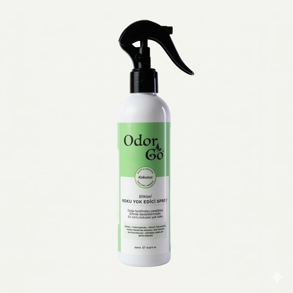 ODORGO Koku Yok Edici Sprey 250ml – Ani Kokulara Anında Bitkisel Çözüm – Kumaş ve Ortam – Vegan