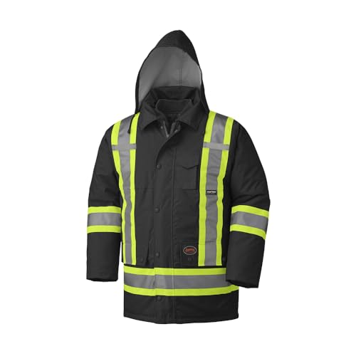 Pioneer Winter 7-in-1 Parka Jacket - High Vis Waterproof Safety J...