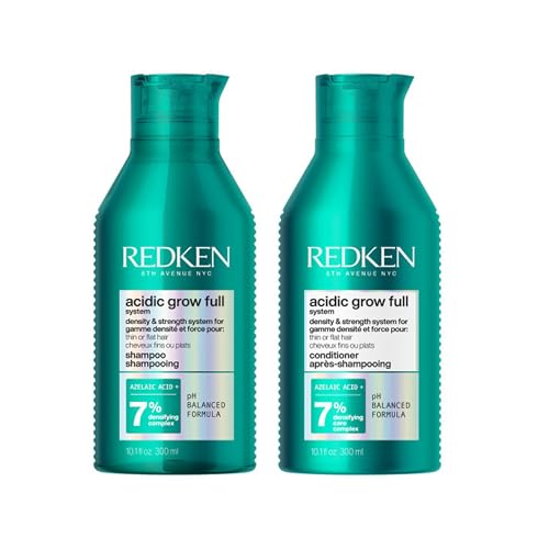 Image of Redken Acidic Grow Full System Densifying Shampoo & Conditioner Hair Set - For Fuller, Thicker-Looking Hair, Gentle Cleansing & Scalp Moisturizing, With Azelaic Acid