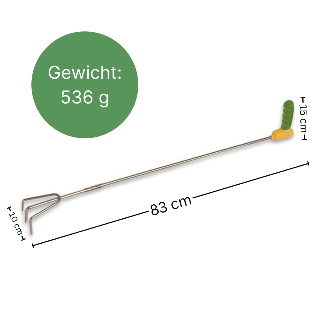 Easi-Grip® - Attrezzo da giardino ergonomico per persone con difficoltà che desiderano lavorare in giardino, in diverse versioni e lunghezze, giardinaggio, aiuola rialzata (lunga, coltivatore)