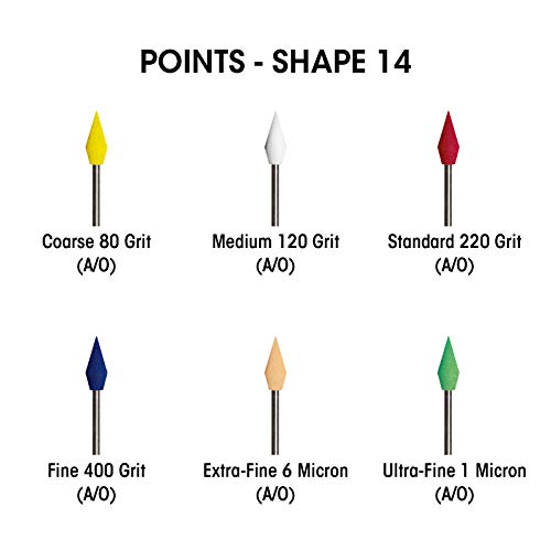 Dedeco-Sunburst-332-Inch-235-mm-Shank-Points-Shape-12-Precision-Thermoplastic
