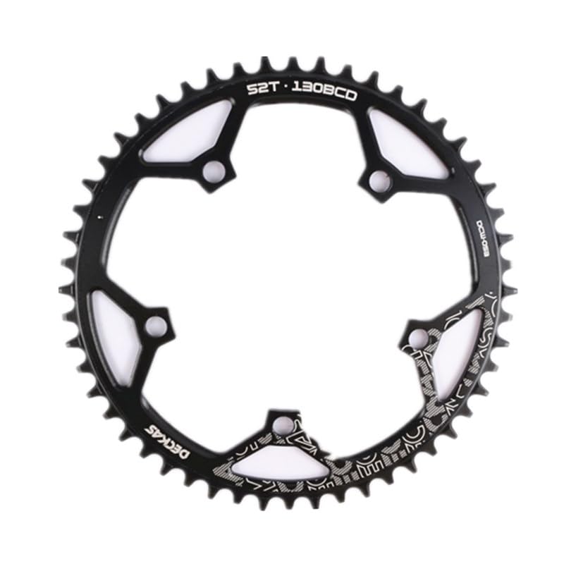 Plateau 130BCD vélo route 56T couronne simple disque noire pour pédalier