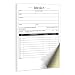 321Done 2-Part Carbonless Invoice Pad, 50 Sets (5.5 x 8.5 Inches) White/Canary Yellow Sales Receipt Book Purchase Order Form Small Business - Made in The USA - Cute Script