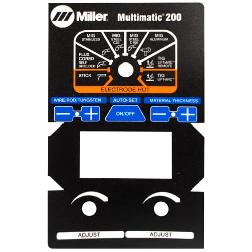 Miller 249632 Label, Nameplate Multimatic 200