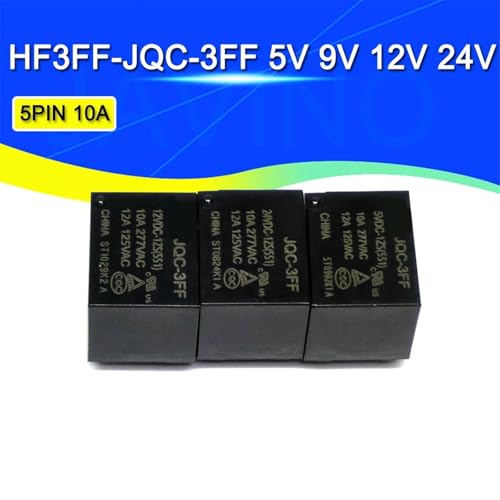 Relais de puissance HF3FF JQC-3FF miniature pour circuit imprimé 5V