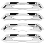 CTIRCHIU 4個 ガスコンロ用耐熱カバー 広範囲保護で油や汚れを防止 取り外し可能で簡単清掃 高温耐性で 調理対応 家用交換用ドリップパン