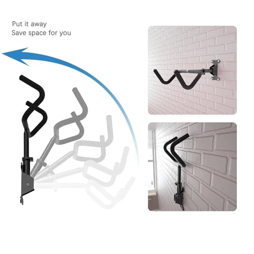 Image of ARHAT ORGANIZERS Cycle Wall Mount Stand | Heavy Duty Bicycle Hanger for Home & Garage | Foldable Cycle Hanger Wall Mount Rack for Indoor & Outdoor Storage | Cycle Hanging Stand for Bike (Black)