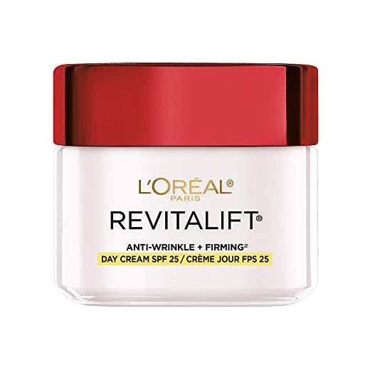 L'Oreal Paris Skincare Revitalift Anti-Aging Face Moisturizer with SPF 25, Pro-Retinol and Centella Asiatica, Paraben Free, Suitable for Sensitive Skin, 2.55 oz, Packaging May Vary