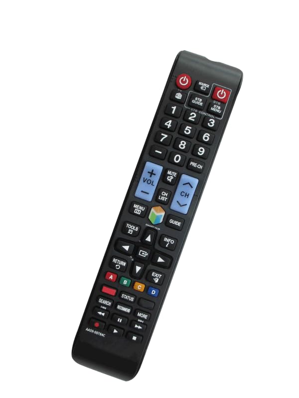 General Remote Control for Samsung UN32F4000 UN60H7100AK UN39FH5000F UN75H6300AF UN29F4000 PN51F4550 PN51F4500 UN19F4000 UN55JU650DF UN60JU650DF UN50JU7100F UN55JU7100F 3D Smart 4K UHD LED HDTV TV