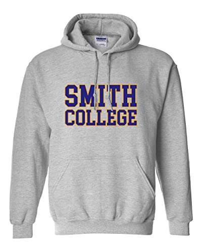 CreateMyTee Smith College Block Letters Unisex Hooded Sweatshirt - Smith Pioneers Apparel