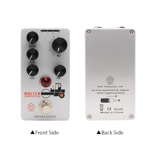 Jemora Pédale de compresseur de guitare Pédale d’effets de guitare électrique Pédale de maintien/mélange/niveau/contrôle de tonalité True Bypass Coque métallique DC 9 V 6,35 mm Interface - Les Beatles, Paul McCartney, John Lennon, RIngo Starr, George Harrison Jemora Pédale de compresseur de guitare Pédale d'effets de guitare électrique Pédale de maintien/mélange/niveau/contrôle de tonalité True Bypass Coque métallique DC 9 V 6,35 mm Interface – Image 3