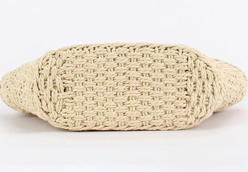 Tote Handbag Women Straw Beach Bag Large Boho Purse Underarm Hollow Shoulder Wicker Summer Vacation Holiday Work4