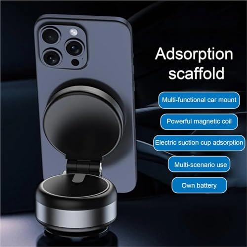 Support téléphone ventouse électrique automatique avec aimant - 5