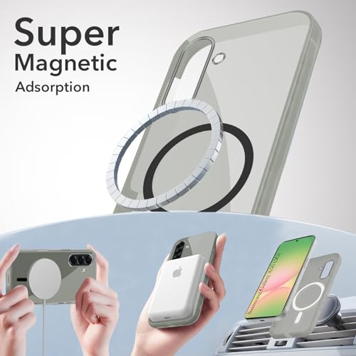 Image of Jkobi Lifetime Anti-Yellow MagSafe Compatible Clear Back Cover Case for Samsung Galaxy A56 (Sleek Hard Crystal | Shockproof and Camera Protection)