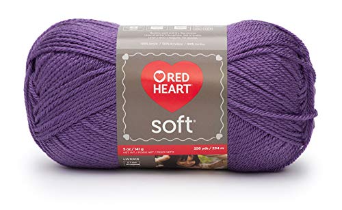 Red Heart E728-3720 Red Heart Soft Yarn - Lavender