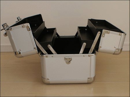 Amazon | ・アルミフレーム コスメケース メイクボックス コスメ