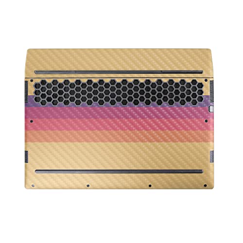 Image of MightySkins Carbon Fiber Skin Compatible With Alienware M17 R5 (2022) Full Wrap Kit - Mellow Stripes | Protective Durable Textured Carbon Fiber Finish | Easy To Apply & Change Styles | Made in the USA