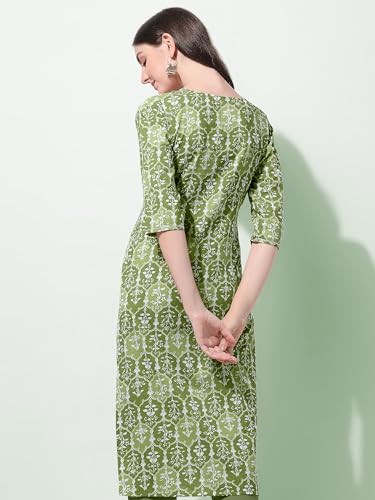 Image of MIRCHI FASHION Women's Straight Fit Paisley Printed And Embellished Kurta Set with Dupatta and Trouser