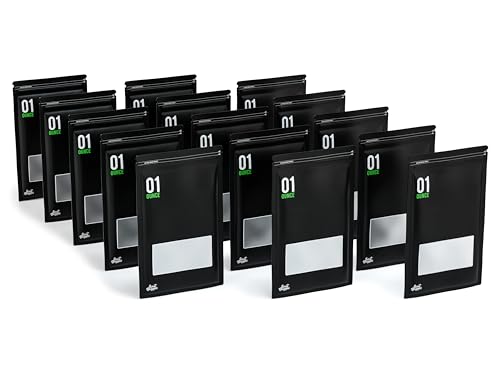 Sweet Decades 1 Ounce Bags - 50 Pack Lock & Seal Storage & Curing Bags Heat Sealable 6" x 9.8" x 3.15" Inch (1oz, 28g)