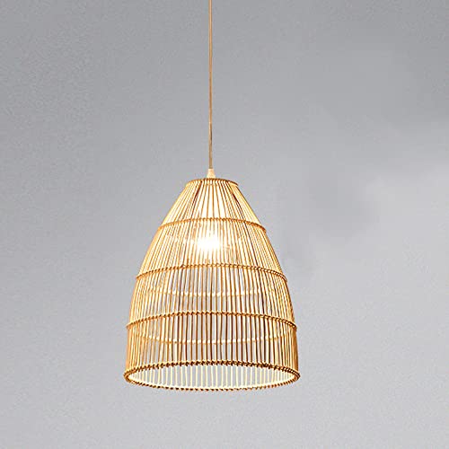 Lustre en rotin de style japonais : fini la lumière agressive en chambre