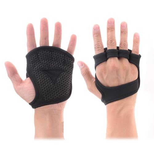 Guantes de entrenamiento ventilado: soporte de palma completo transpirable, equipo de ejercicio contra el deslizamiento | Guantes de entrenamiento de gimnasio para levantamiento de pesas, pul
