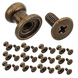 SOPOTUTU 30 Stück Dekorative Türknöpfe Antik Kupfer Optik Möbelgriffe Zinkdruckguss Schrank Und Schubladengriffe Für Haushalt Und Möbelausstattung