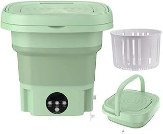 Compact Foldable Washing Machine for Apartments & Dorms - Portable Mini Washer with Drain Basket for Easy Laundry Price In India