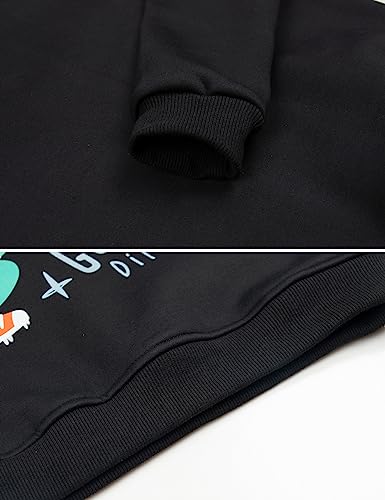 Image of Girls Sweatshirt Kids Fleece Lined Sweatshirts Winter Warm Sherpa Crewneck Pullover