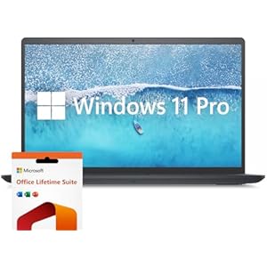 Dell Inspiron – Computadora portátil de 15.6 pulgadas, Windows 11 Pro, 16 GB de RAM SSD de 1 TB, procesador Intel Core i7-1255U, pantalla IPS de 1920 x 1080 de 120 Hz, licencia de por vida de