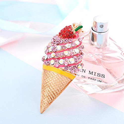 Preisvergleich Produktbild N / A Kristall EIS Schlüsselbund Schlüsselhalter Schmuck Mode Mode Lebensmittel Schlüsselbund Tasche Zubehör für Frauen Mädchen Auto Schlüsselanhänger